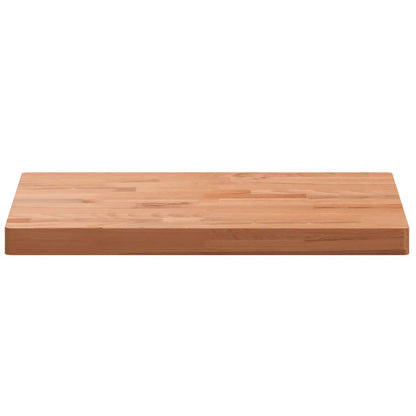 Table Top 60x40x4 cm Rectangular Solid Wood Beech