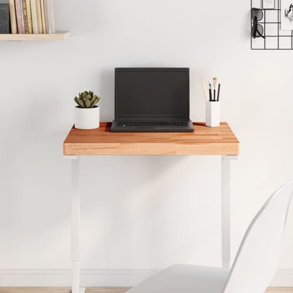 Table Top 60x40x4 cm Rectangular Solid Wood Beech