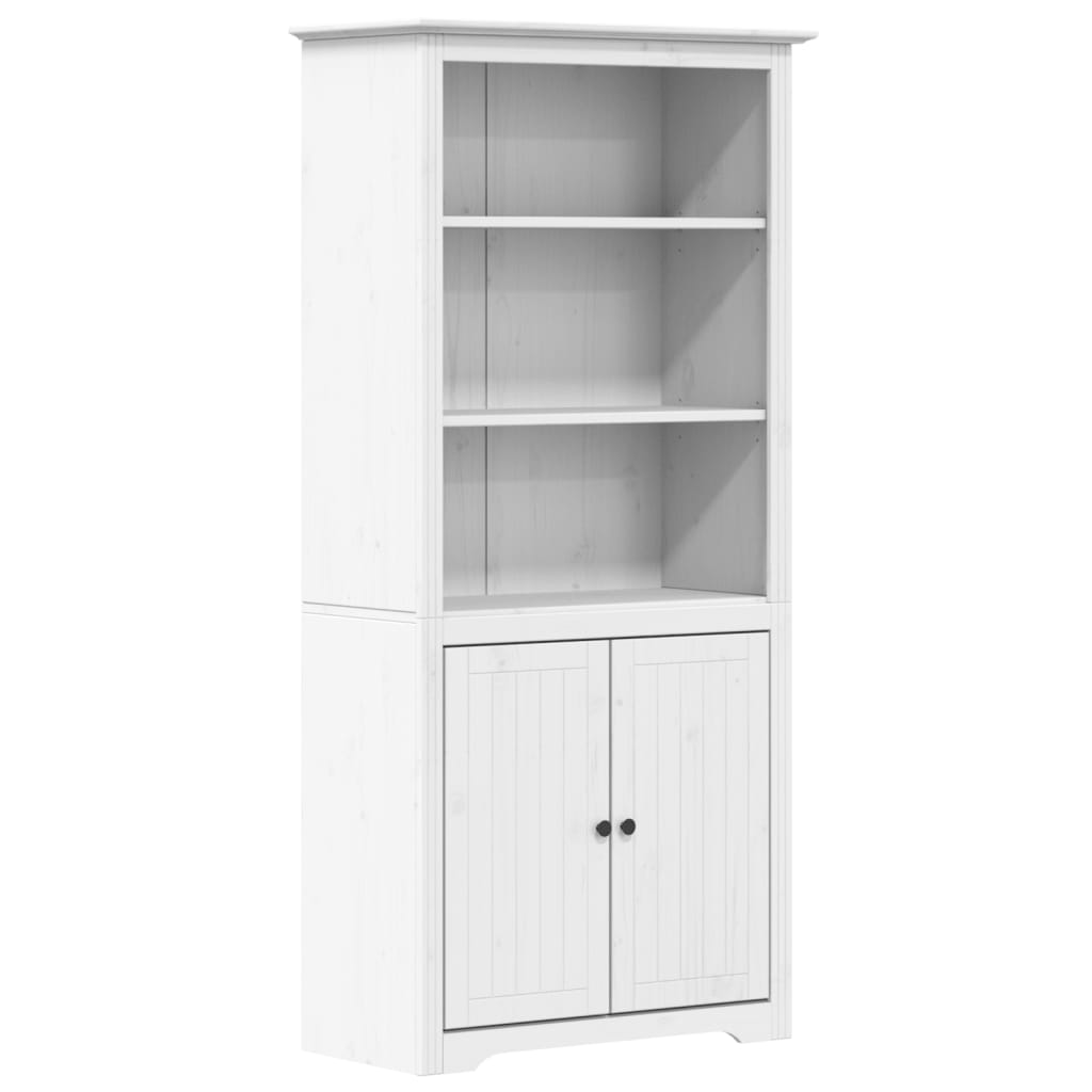 Bookcase BODO White 80x40x172 cm Solid Wood Pine