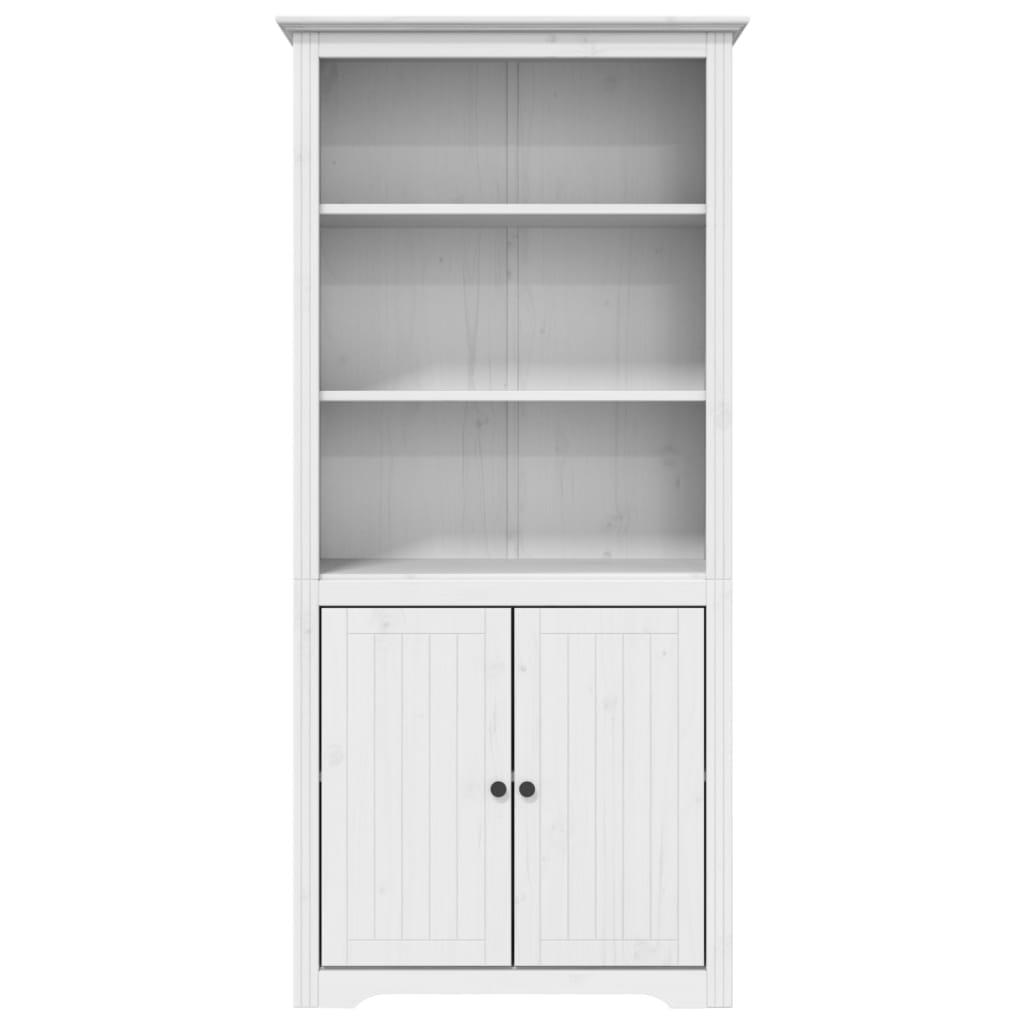 Bookcase BODO White 80x40x172 cm Solid Wood Pine