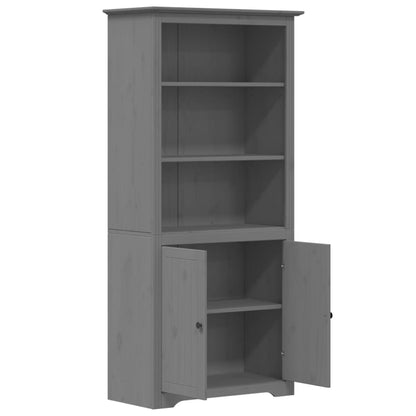 Bookcase BODO Grey 80x40x172 cm Solid Wood Pine