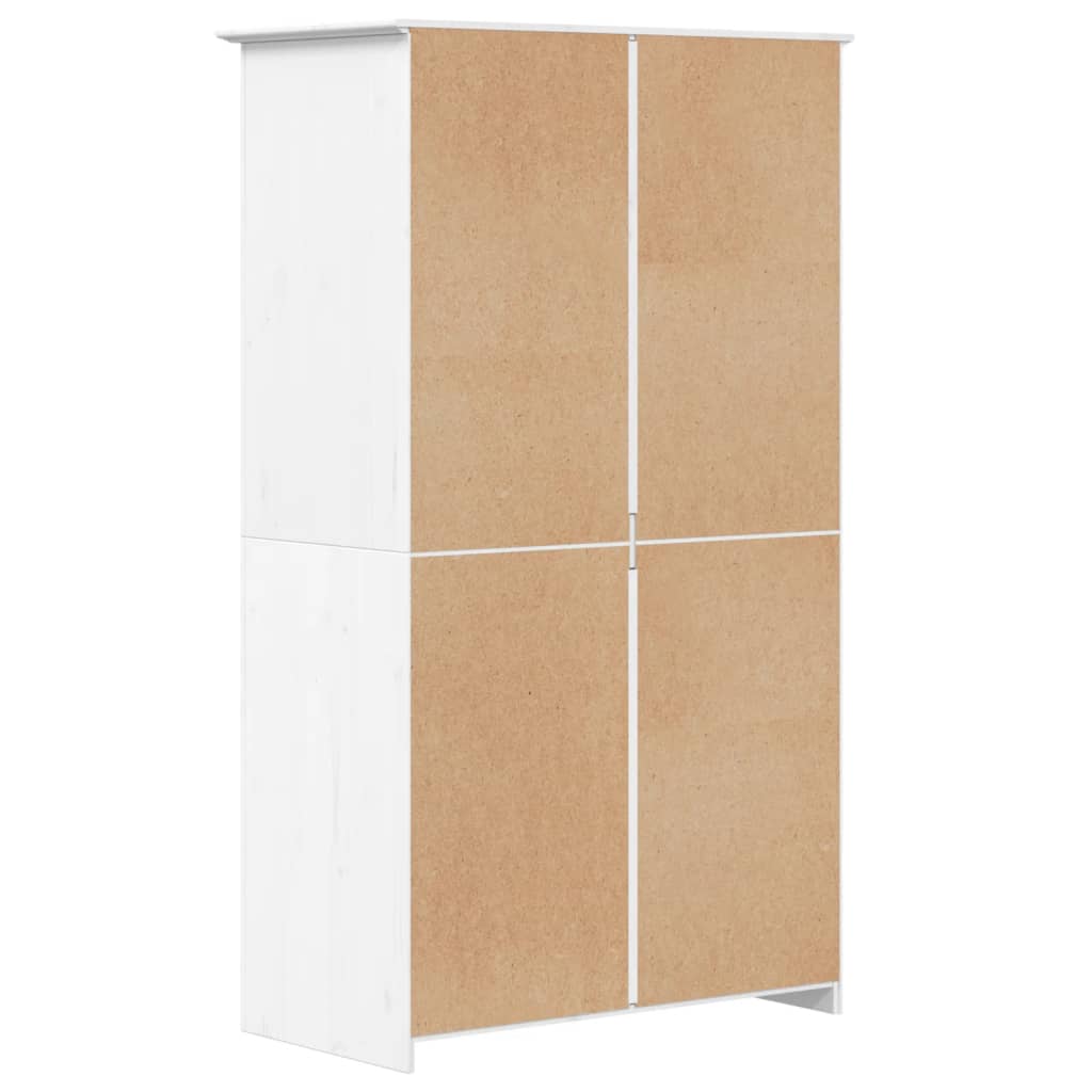 Wardrobe BODO White 101x52x176.5 cm Solid Wood Pine