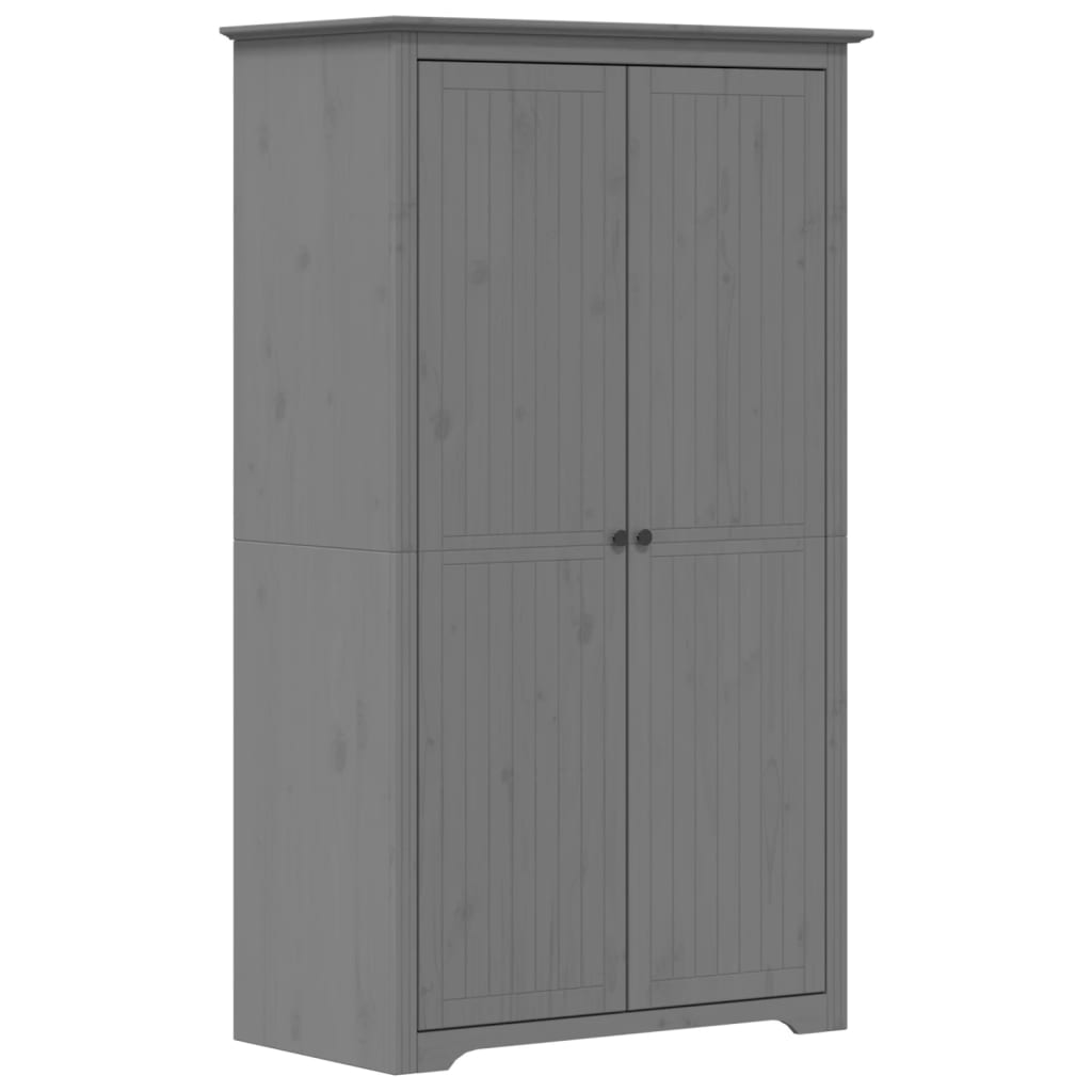 Wardrobe BODO Grey 101x52x176.5 cm Solid Wood Pine