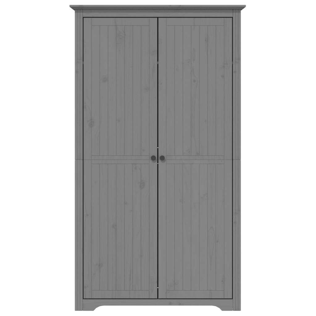 Wardrobe BODO Grey 101x52x176.5 cm Solid Wood Pine