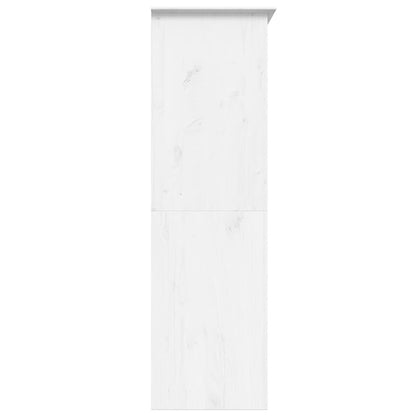 Wardrobe BODO White 151.5x52x176.5 cm Solid Wood Pine