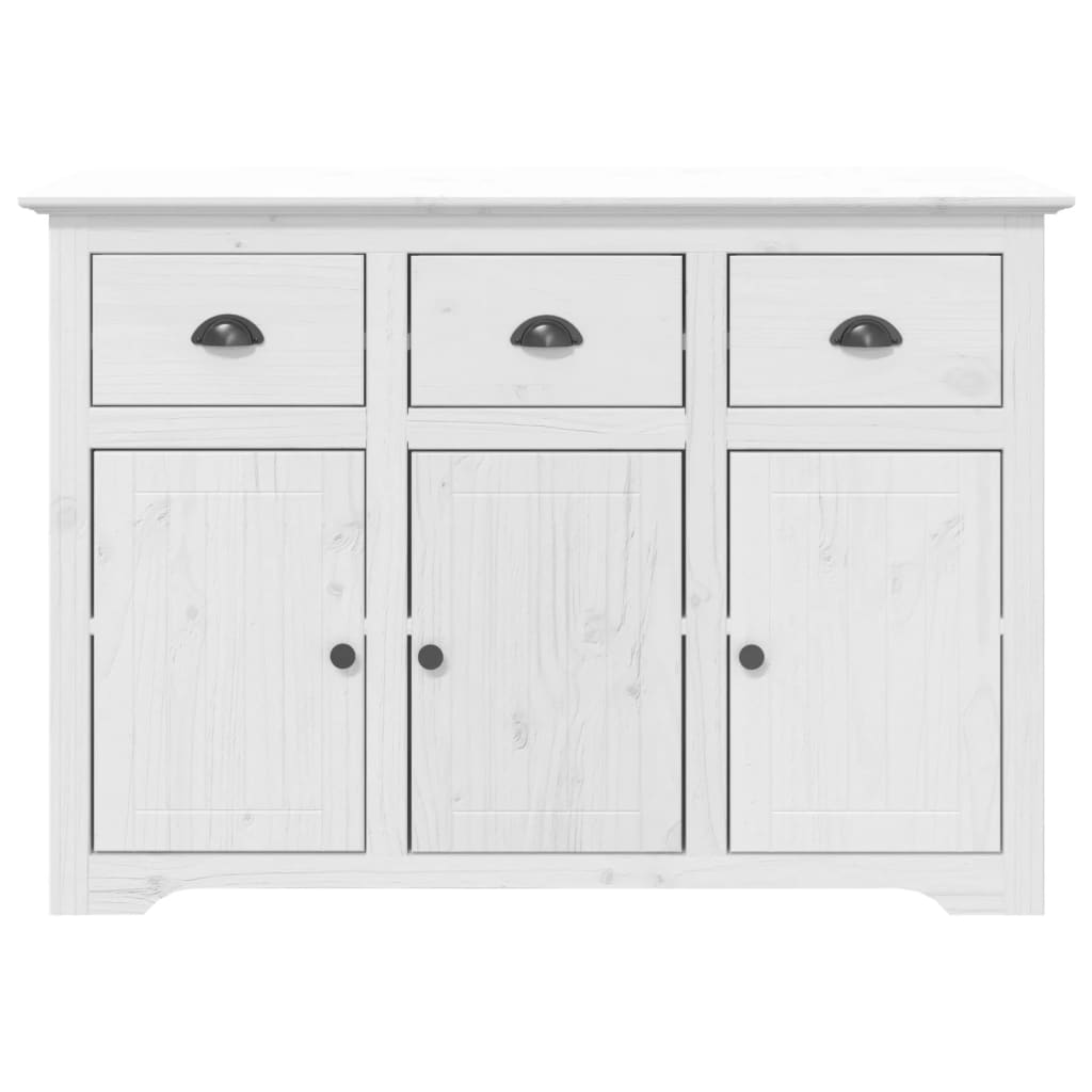 Sideboard BODO White 115x43x79.5 cm Solid Wood Pine