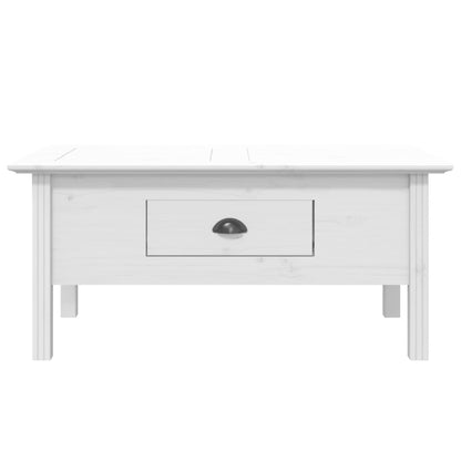 Coffee Table BODO White 100x55x45 cm Solid Wood Pine