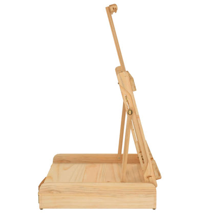 Table Easel with Drawer 41.5x37x12 cm Solid Wood Pine