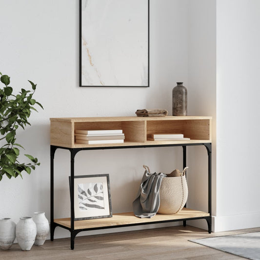 Console Table Sonoma Oak 100x30.5x75 cm Engineered Wood