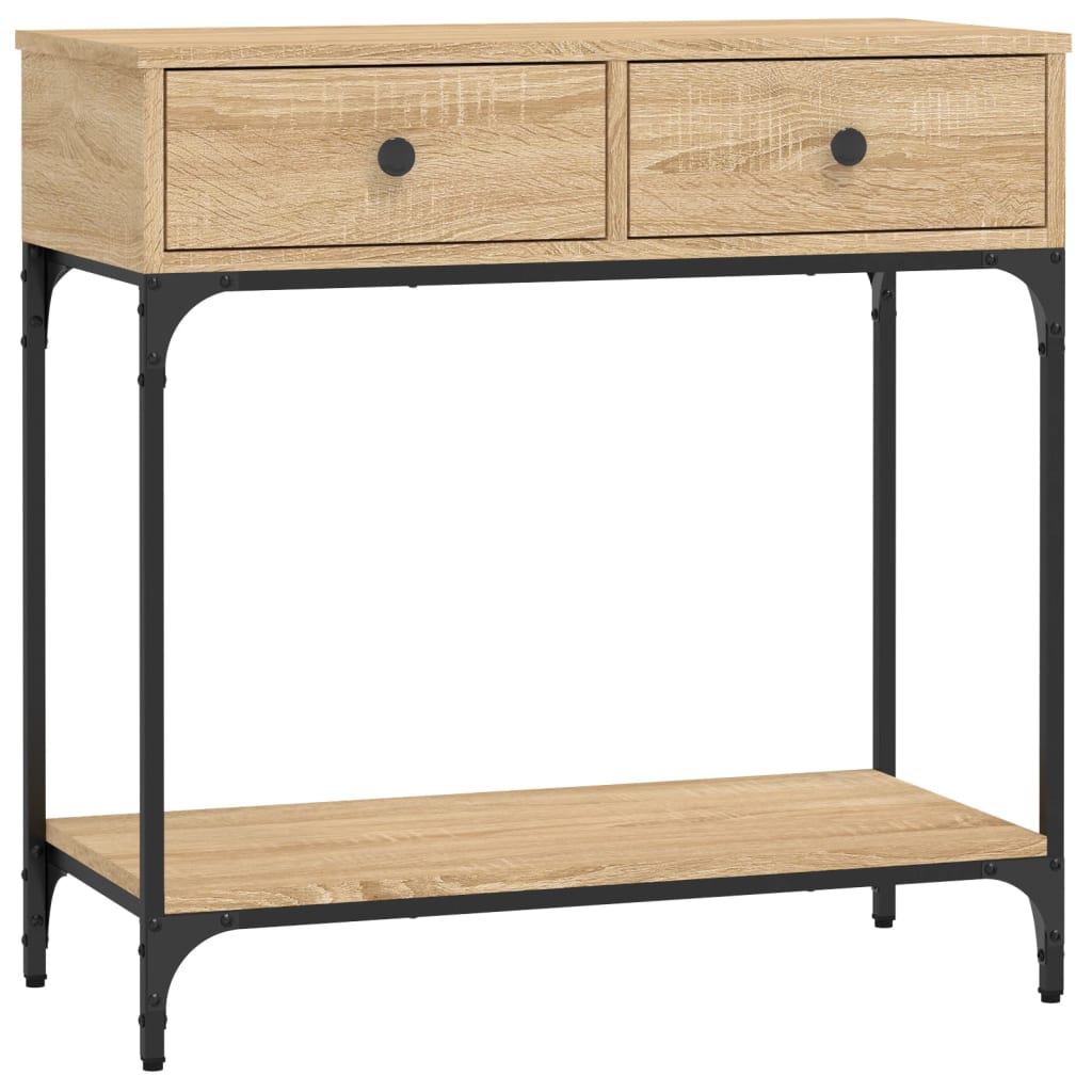 Console Table Sonoma Oak 75x34.5x75 cm Engineered Wood