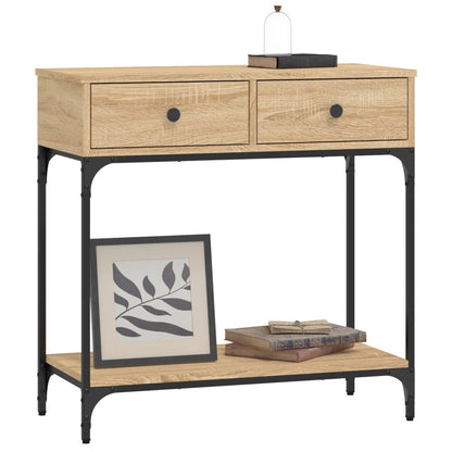 Console Table Sonoma Oak 75x34.5x75 cm Engineered Wood