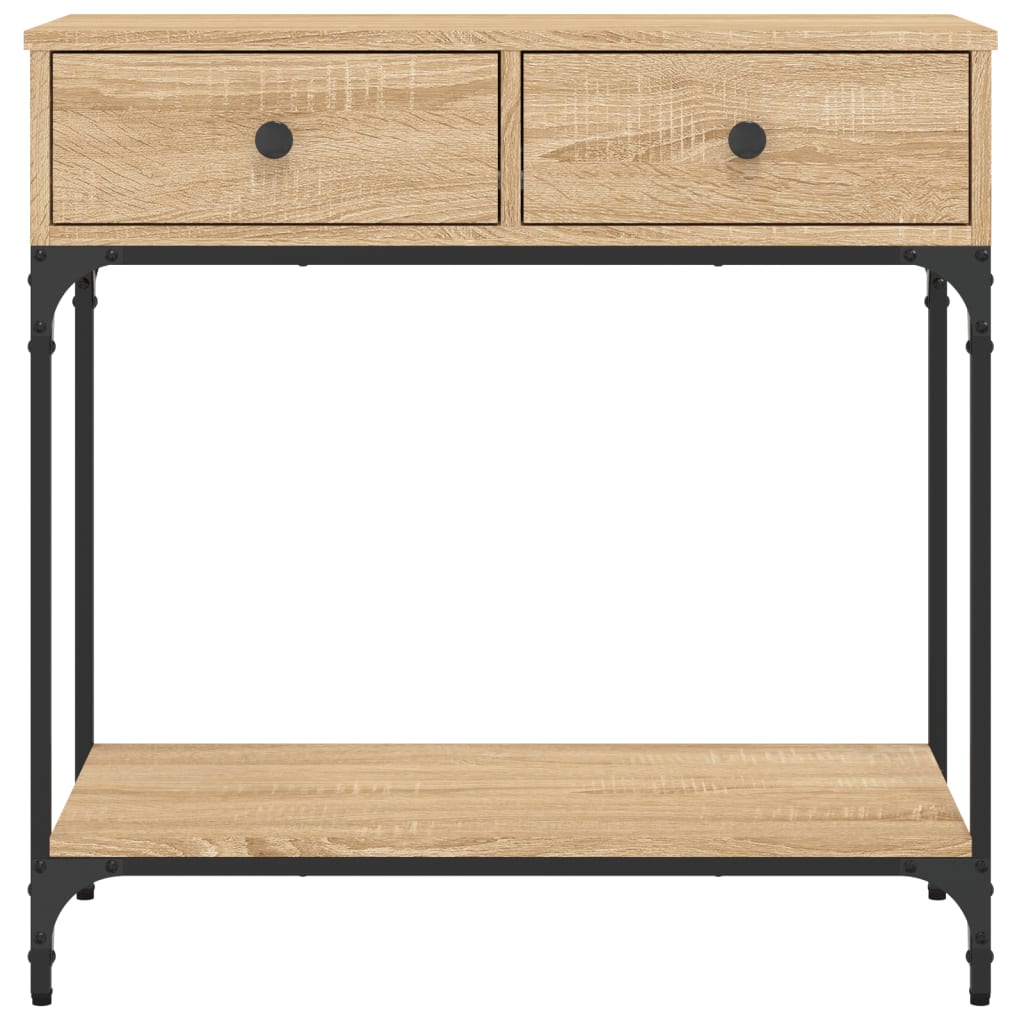 Console Table Sonoma Oak 75x34.5x75 cm Engineered Wood