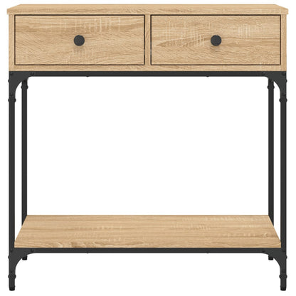 Console Table Sonoma Oak 75x34.5x75 cm Engineered Wood