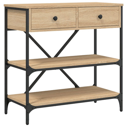 Console Table Sonoma Oak 75x34.5x75 cm Engineered Wood