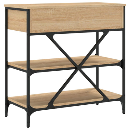 Console Table Sonoma Oak 75x34.5x75 cm Engineered Wood