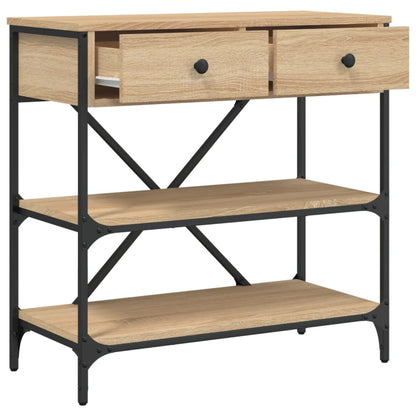 Console Table Sonoma Oak 75x34.5x75 cm Engineered Wood