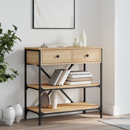 Console Table Sonoma Oak 75x34.5x75 cm Engineered Wood