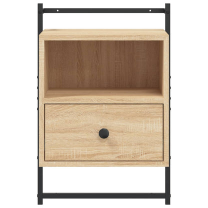 Bedside Cabinet Wall-mounted Sonoma Oak 40x30x61 cm Engineered Wood