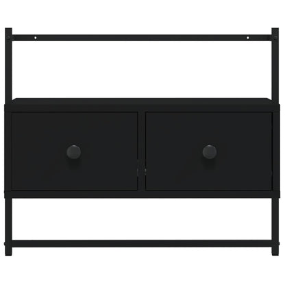 TV Cabinet Wall-mounted Black 60.5x30x51 cm Engineered Wood