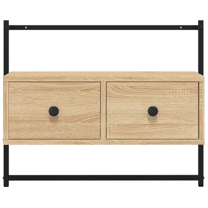 TV Cabinet Wall-mounted Sonoma Oak 60.5x30x51 cm Engineered Wood