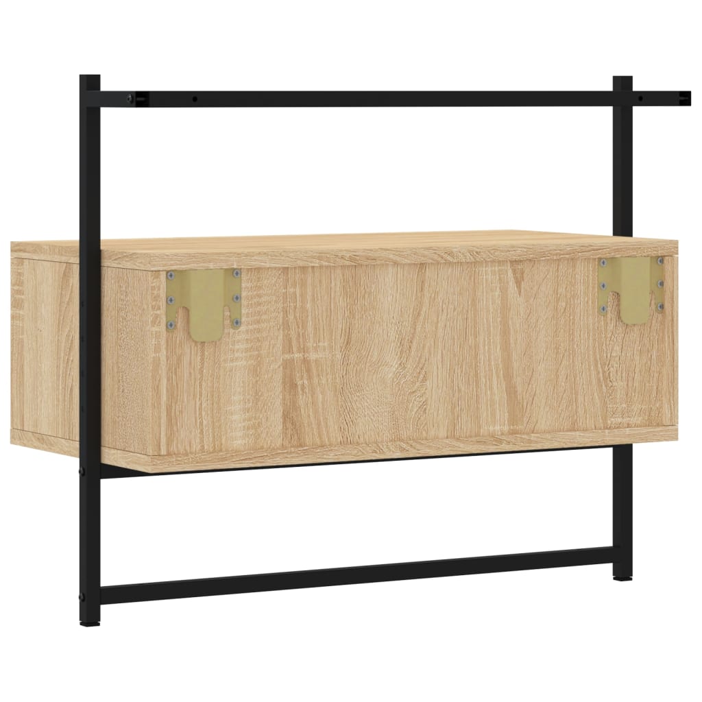 TV Cabinet Wall-mounted Sonoma Oak 60.5x30x51 cm Engineered Wood