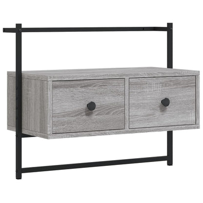 TV Cabinet Wall-mounted Grey Sonoma 60.5x30x51 cm Engineered Wood