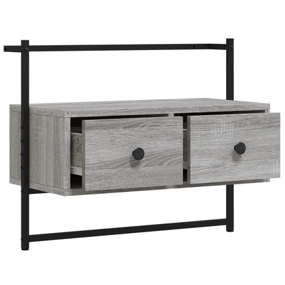 TV Cabinet Wall-mounted Grey Sonoma 60.5x30x51 cm Engineered Wood