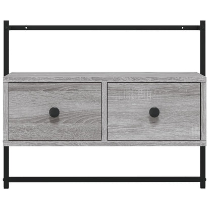 TV Cabinet Wall-mounted Grey Sonoma 60.5x30x51 cm Engineered Wood