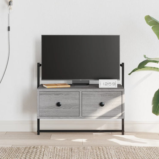 TV Cabinet Wall-mounted Grey Sonoma 60.5x30x51 cm Engineered Wood