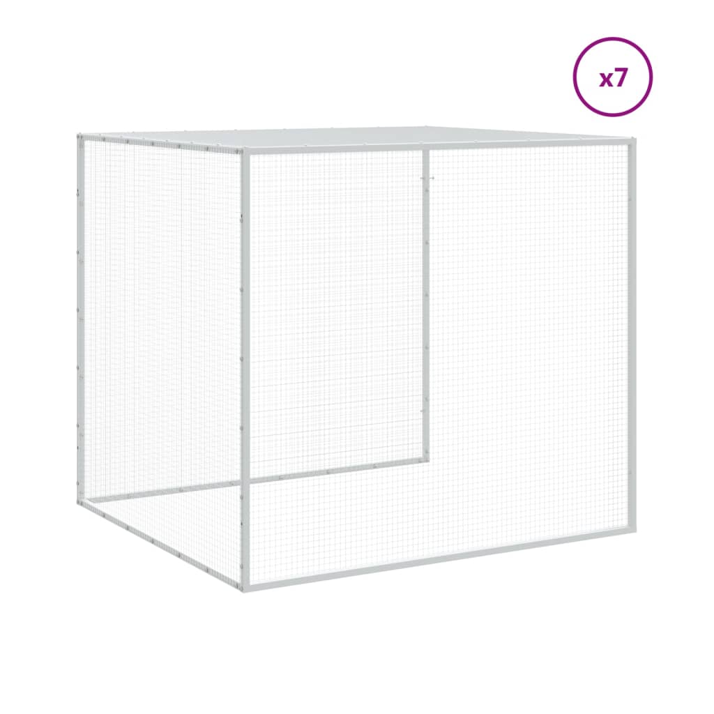 Chicken Cage with Roof Anthracite 803x98x90 cm Galvanised Steel