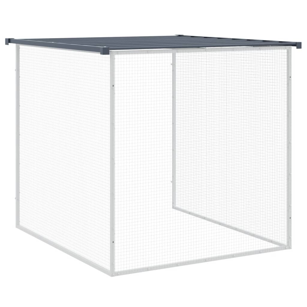 Chicken Cage with Roof Anthracite 1003x98x90 cm Galvanised Steel