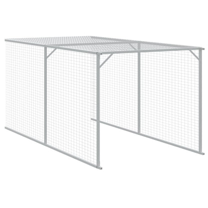 Chicken Cage with Run Anthracite 110x1017x110 cm Galvanised Steel