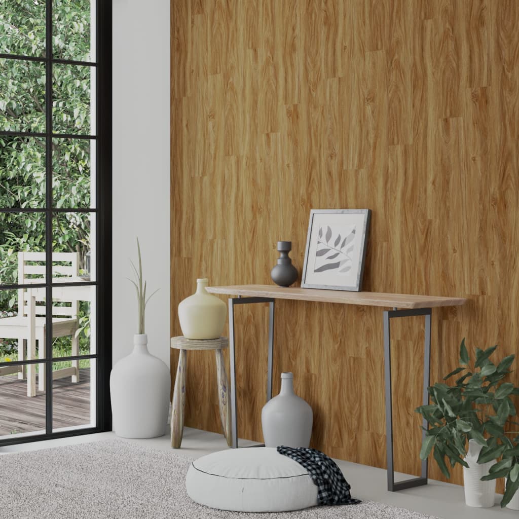 Wall Panels Wood Look Brown PVC 4.12 m²