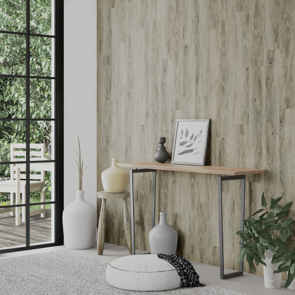 Wall Panels Wood Look Grey PVC 4.12 m²