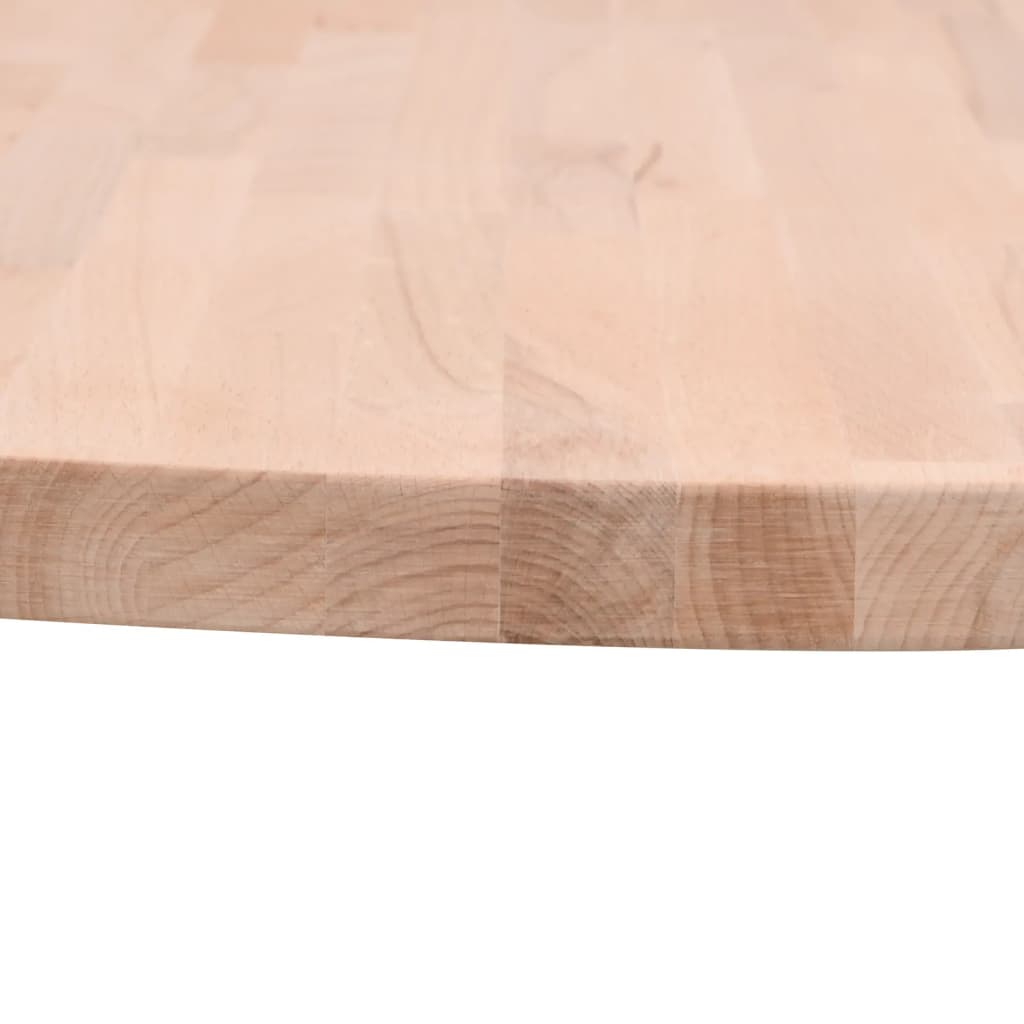 Table Top Ø70x1.5 cm Round Solid Wood Beech