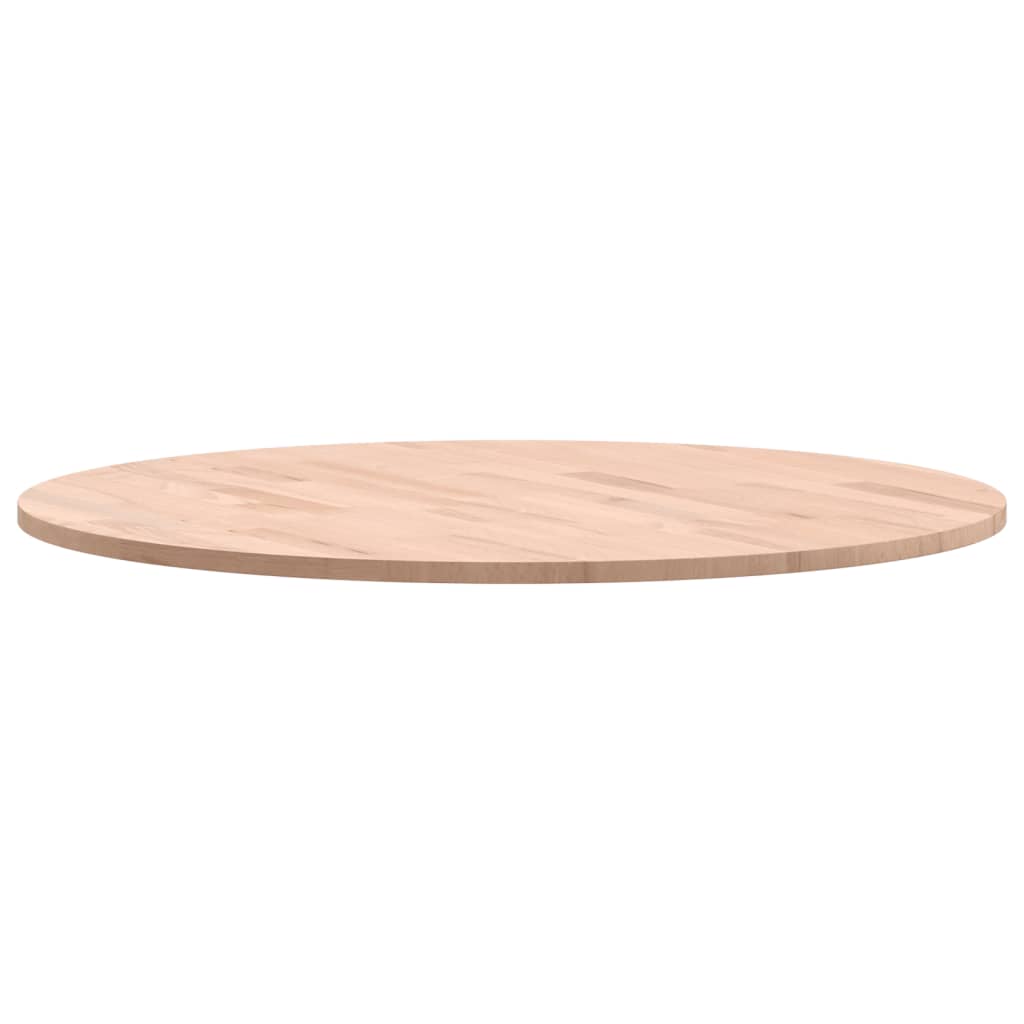 Table Top Ø70x1.5 cm Round Solid Wood Beech