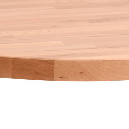 Table Top Ø50x4 cm Round Solid Wood Beech