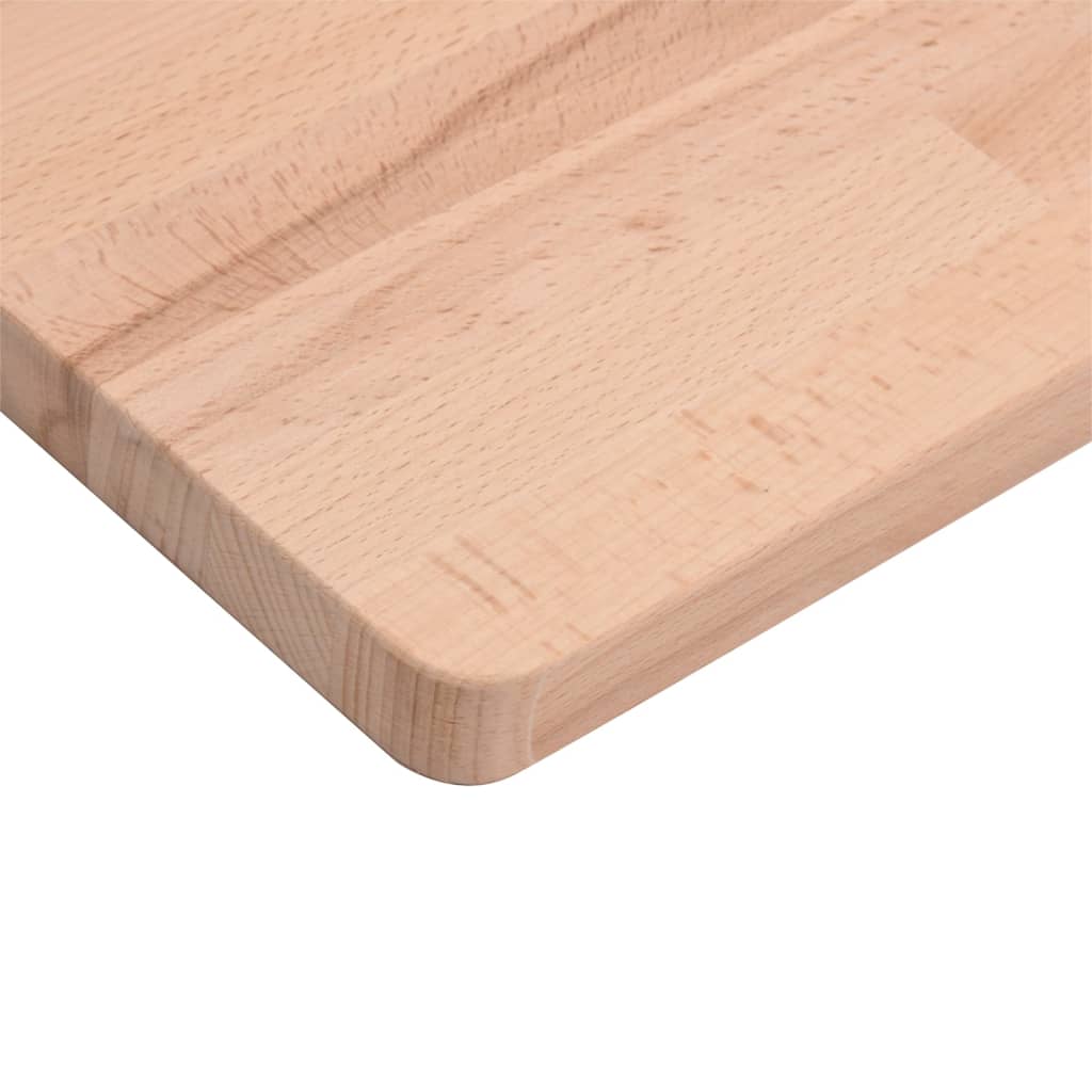 Table Top 60x60x1.5 cm Square Solid Wood Beech