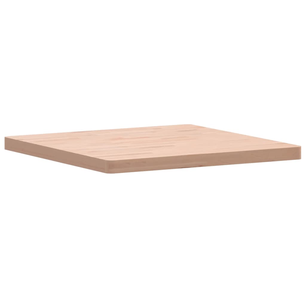 Table Top 70x70x4 cm Square Solid Wood Beech