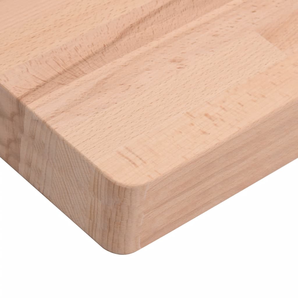 Table Top 70x70x4 cm Square Solid Wood Beech