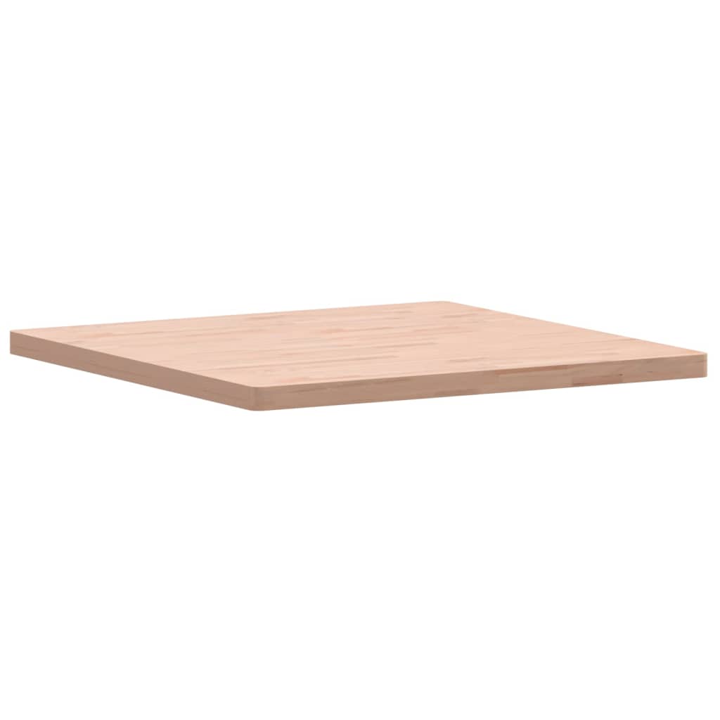 Table Top 90x90x4 cm Square Solid Wood Beech