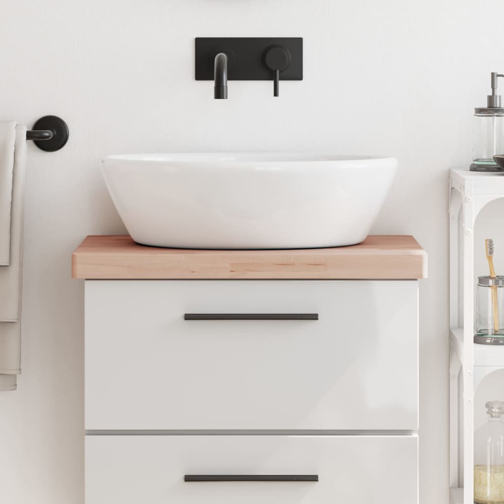 Bathroom Countertop 60x40x4 cm Solid Wood Beech