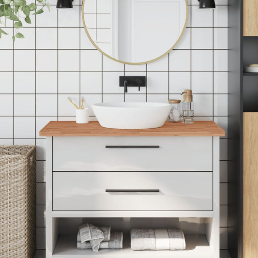 Bathroom Countertop 100x60x2.5 cm Solid Wood Beech