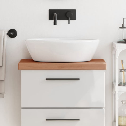 Bathroom Countertop 60x40x4 cm Solid Wood Beech