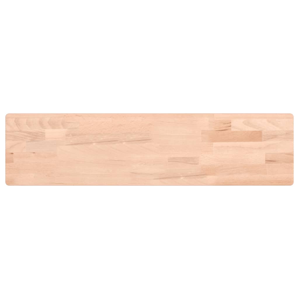 Wall Shelf 80x20x2.5 cm Solid Wood Beech