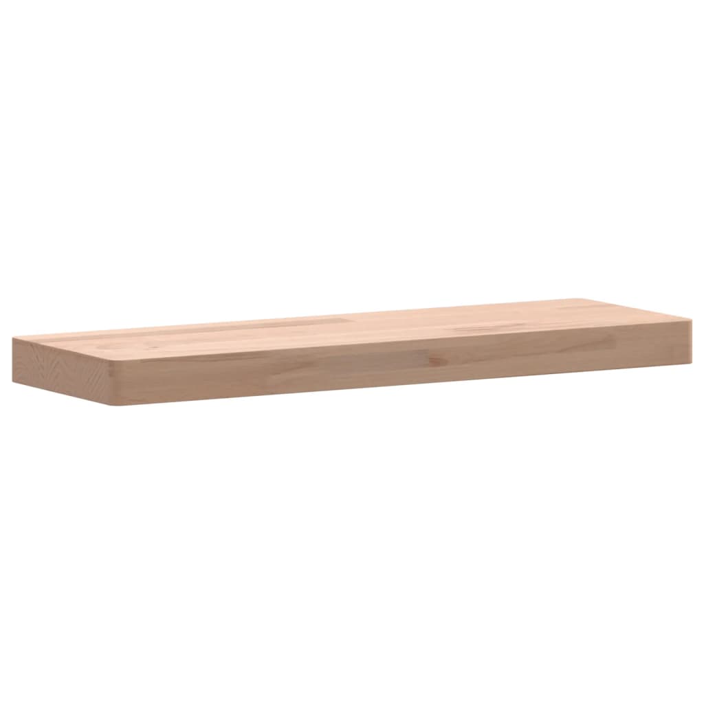 Wall Shelf 60x20x4 cm Solid Wood Beech