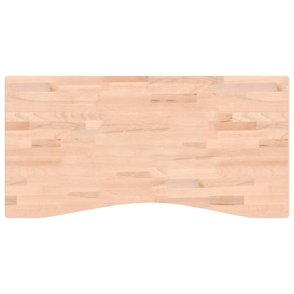 Desk Top 100x(45-50)x1.5 cm Solid Wood Beech