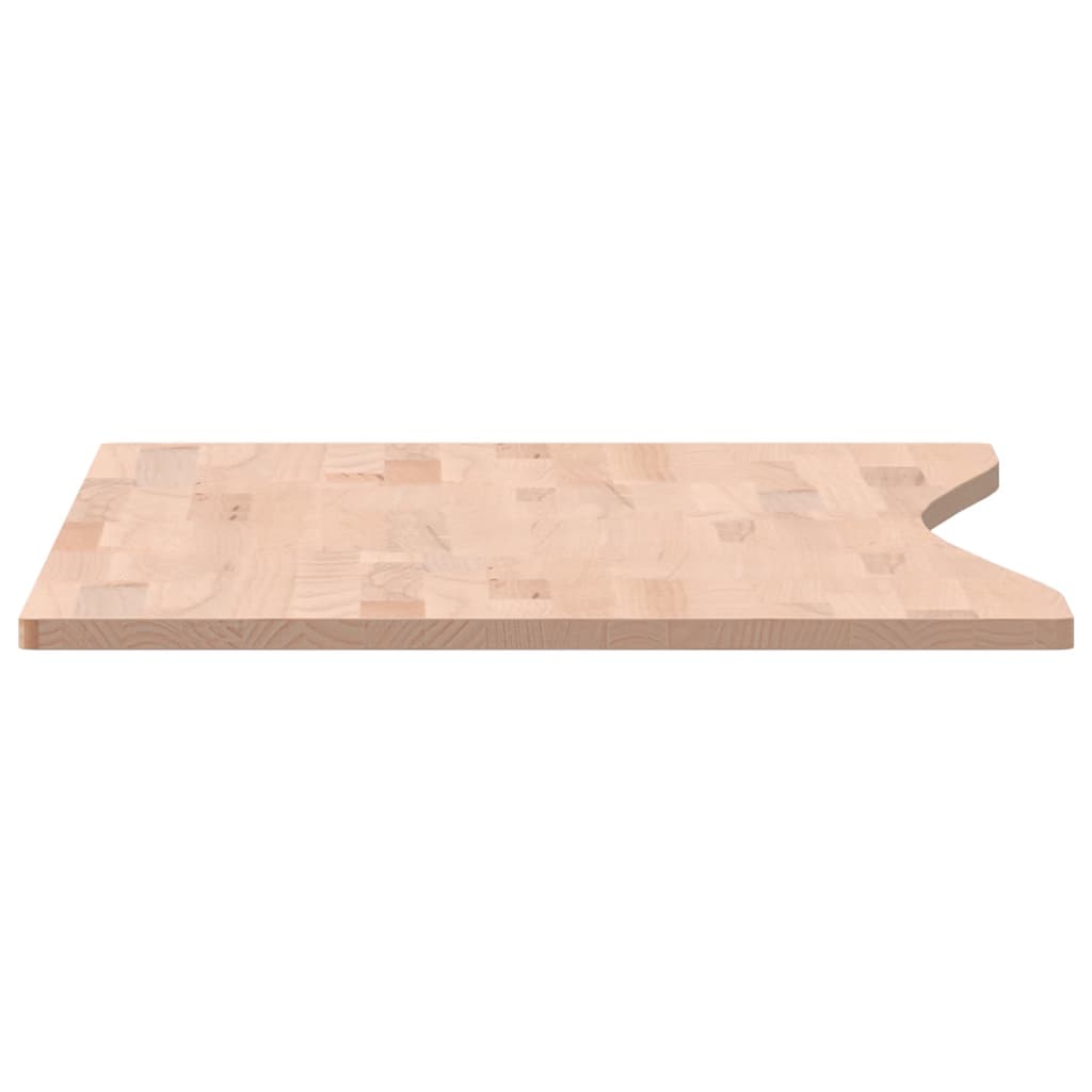 Desk Top 100x(45-50)x1.5 cm Solid Wood Beech