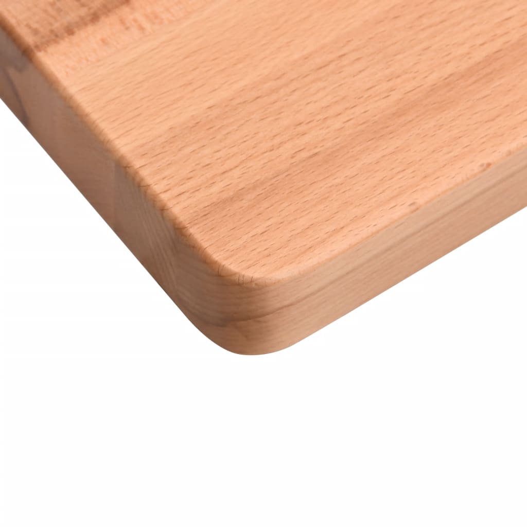 Desk Top 100x(45-50)x4 cm Solid Wood Beech