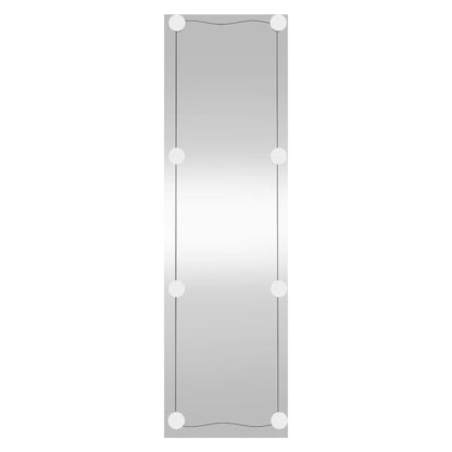 Wall Mirror with LED Lights 30x100 cm Glass Rectangle